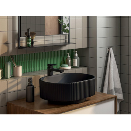 Керамогранит 63001 Агуста черный натуральный (из 30 частей) R10 29,7х29,8