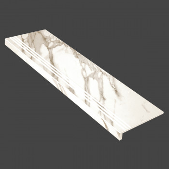 Ступени Stage Lux Granite Stone Calacatta Shampagne / Ступень Люкс Гранит Стоун Калакатта шампань LLR 1200x320