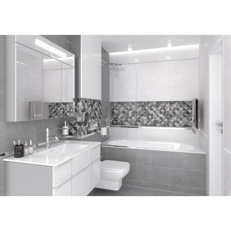 Плитка 34085 Focus серый узор 25х50