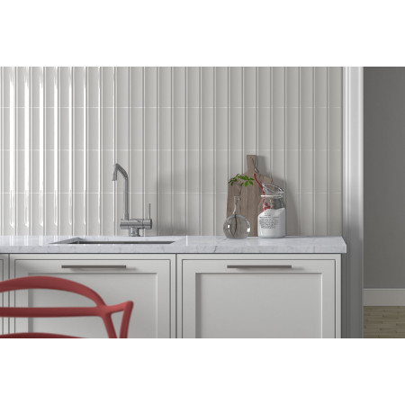 Плитка 28761 Vibe Out Gesso White Gloss 6,5x20