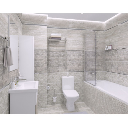 Плитка Декор Echo Elemental серый 30х60