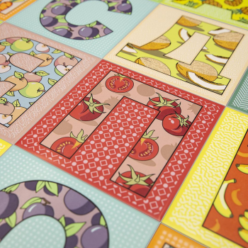 Плитка HGD/A548/5111 Декор Сад-огород Киви матовый 20х20 20x20