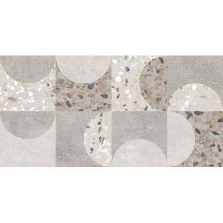 Керамогранит K949799LPR01VTEP Beton-Terrazzo Декор Геометрический Лаппато R9 Ректификат 30x60x0,9
