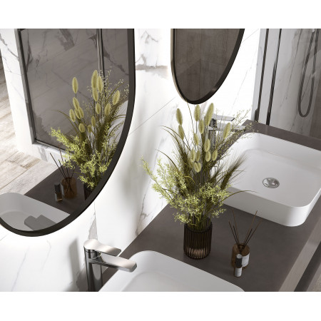 Керамогранит Venatino Grey белый Сатинированный Карвинг 60x60