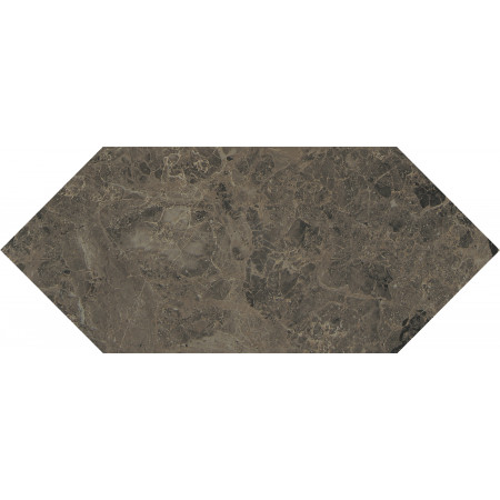 Плитка 35014 Бикуш коричневый глянцевый 14х34