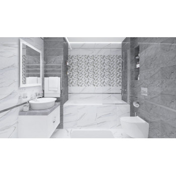 Плитка Fumo серый 20х50