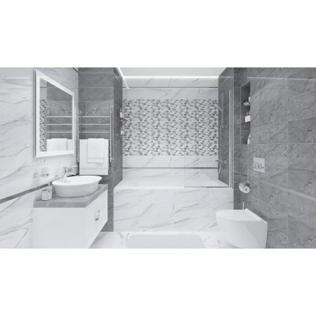 Плитка Fumo серый 20х50