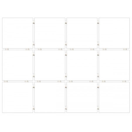 Керамогранит 1230H Конфетти белый полотно 29,8х39,8 из 12 частей 9,8х9,8