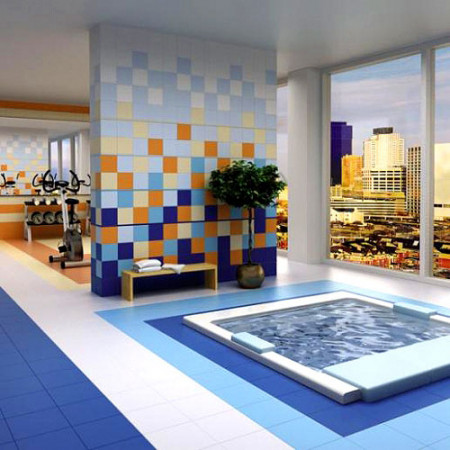 Плитка 1558T Калейдоскоп бежевый 20х20