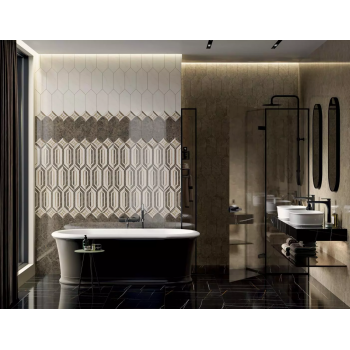 Плитка HGD/A473/35003 Декор Бикуш глянцевый 14х34