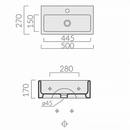 Раковина GALASSIA PLUS DESIGN 6031M