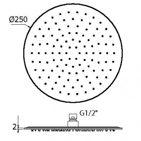 Верхний душ Plumberia Selection SAT3174CS