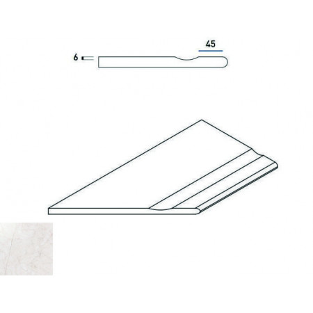 Керамогранит 620090000276 PURE BORDO SVASATO ROUND SX 30x60