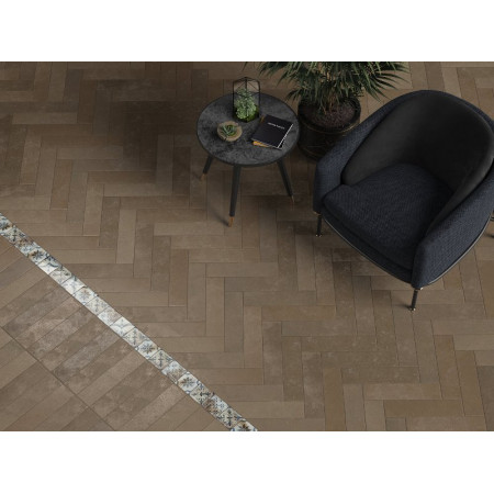 Керамогранит SG403700N Довиль коричневый матовый 9.9x40.2