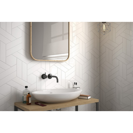 Плитка 23350 Chevron Light Grey Left 5,2x18,6