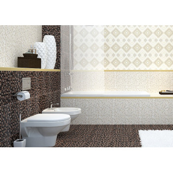 Плитка GL7H221 Motive Glass бордюр сиреневый 4x35