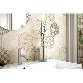 Керамогранит 22095 Hexatile Cement Sand 17,5x20