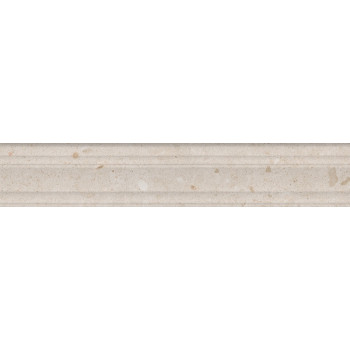 Плитка BLF011R Бордюр Риккарди бежевый матовый структура обрезной 40x7,3