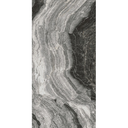 Керамогранит SG567702R Ониче белый черный обрезной лаппатированный 60*119.5