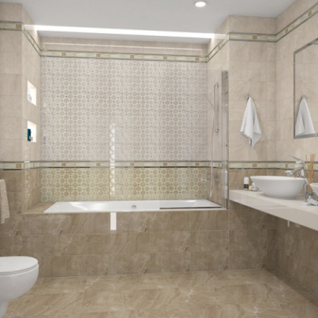 Плитка Бордюр Versus Chic розовый 46-03-41-1335 4х40