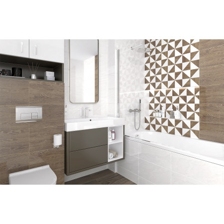 Плитка Декор Mania Anais бежевый 25х50