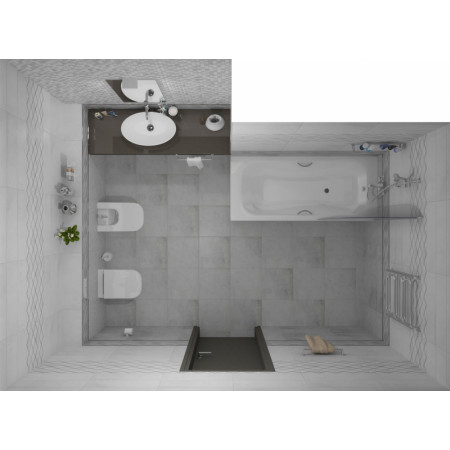 Плитка Mizar тёмно-серый 17-01-06-1180 20х60