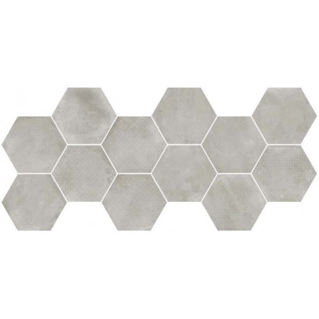 Керамогранит 23603 Urban Hexagon Melange Silver 29,2X25,4