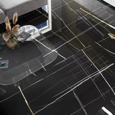 Керамогранит SG072902R Сахара Блэк обрезной лаппатированный 119.5x320х11