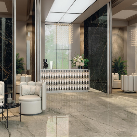 Керамогранит 610015000648 Forte dei Marmi Panda White Lapp 80x80