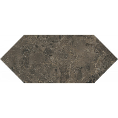 Плитка 35014 Бикуш коричневый глянцевый 14х34