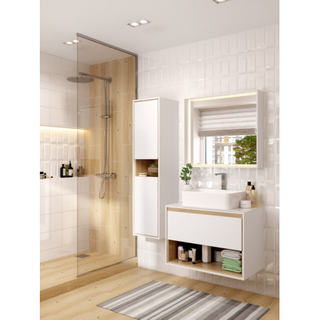 Плитка EVG052 Evolution рельеф белый 20x44