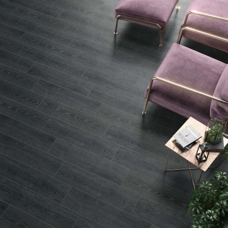 Керамогранит DD700900R Абете чёрный обрезной 20*80