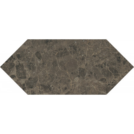 Плитка 35014 Бикуш коричневый глянцевый 14х34