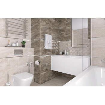 Плитка Декор Gregory бежевый 25х50