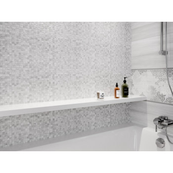 Плитка A15951 Металлический бордюр Metallic серебристый 0,5x75