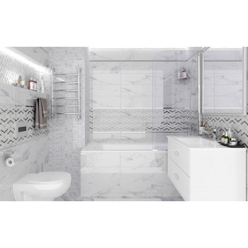 Плитка Декор Lord Tact белый 20х60