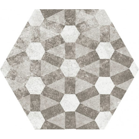 Керамогранит 22099 Hexatile Cement Garden Grey 17,5x20 (17 видов паттерна)