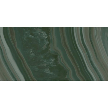 Плитка 19077 Сеттиньяно зеленый грань глянцевый 9,9x20