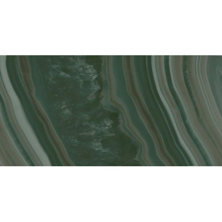 Плитка 19077 Сеттиньяно зеленый грань глянцевый 9,9x20