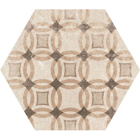 Керамогранит 22098 Hexatile Cement Garden Sand 17,5x20 (17 видов паттерна)