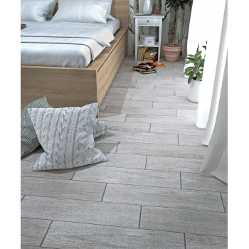 Керамогранит Augusto светло-серый 14,7х59,4