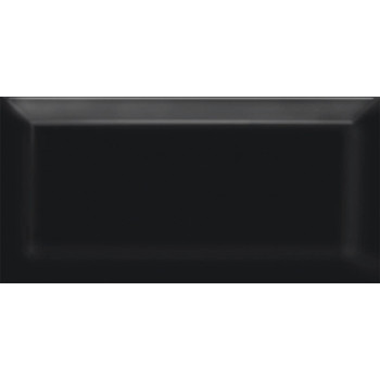 Плитка 19041 Бланше чёрный грань 20*9.9