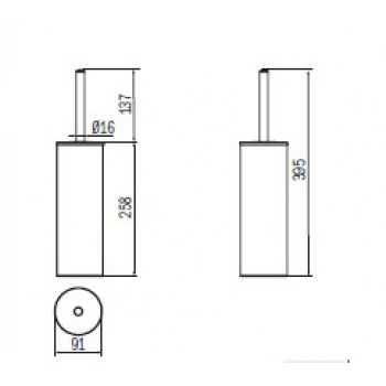 Ершик туалетный INDA MY ART AV014AWM08Y