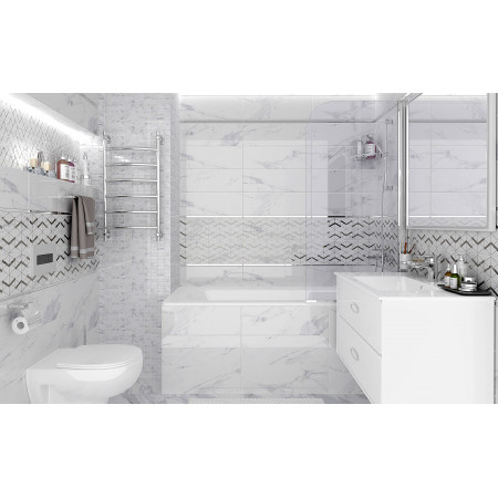 Плитка Декор Lord Wing белый 20х60