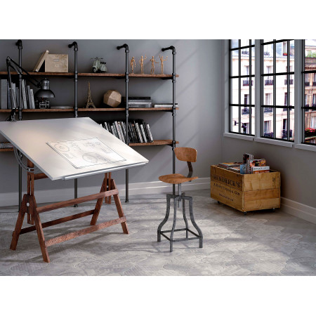 Керамогранит 21343 Curvytile Factory Avenue Grey 26.5*26.5