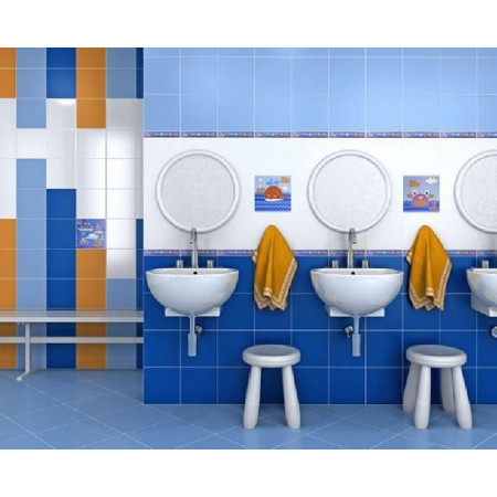 Плитка 5009 Калейдоскоп белый 20*20