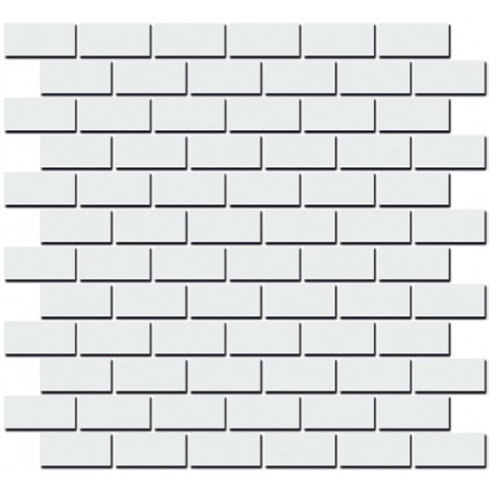 Плитка 191/001 Турнон белый матовый мозаичный декор 32*30