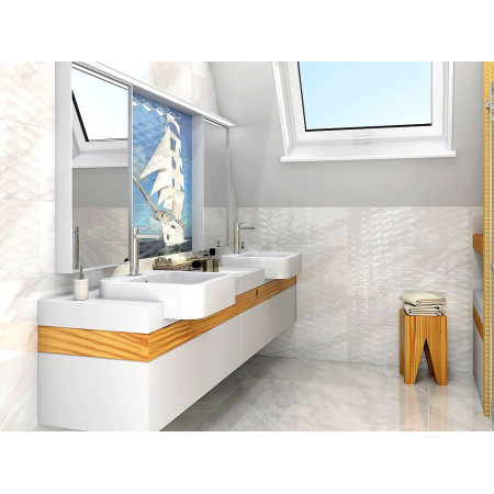 Плитка ALD/A01/3x/13025R Панно Майори Корабль обрезной 90х90