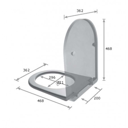 Крышка с сиденьем Galassia DREAM 7314SA