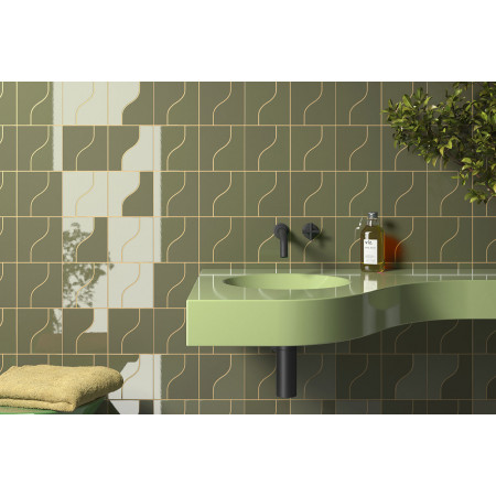 Плитка 28850 Curve Garden Green Gloss 8,3x12